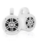 Pyle PLMRWB45W Waterproof Marine Wakeboard Tower Speakers - 4 Inch Dual Subwoofer Set with 300W Power - Boat Audio System with Titanium Dome Tweeters - White - Buy Online on GoSupps.com