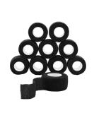 Qigui 10 Roll Finger Plaster - Self-Adhering Elastic Bandage (2.5cm x 4.5m) Waterproof & Flexible Adhesive for Sports & First Aid Ideal Black Bandage - Buy Online on GoSupps.com