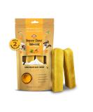 Dogsee Himalayan Yak Chews for Dogs - Medium Turmeric Calming Dog Treats - Yak Milk Dog Chew - Long Lasting Cheese Bones for Dogs - Medium (2 Pack) - Buy Online on GoSupps.com