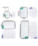 4-Piece Premium Embroidery Hoops for Brother PE800 SE1900 PE770 780D - Compatible with Brother Innovis 1250 700 & Babylock Machines - Buy Online on GoSupps.com