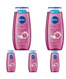 Nivea Waterlily & Oil Shower Gel 250ml - pH Skin Neutral Care Nourishing Oil Beads Fresh Fragrance - 5 Pack for Pampering Shower Experience - Buy Online on GoSupps.com