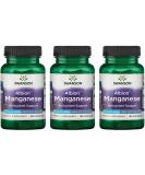 Swanson Albion Chelated Manganese 10mg 180 Capsules (3 Pack) - High-Quality Supplement - Buy Online on GoSupps.com