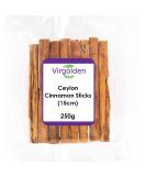 Ceylon Cinnamon Sticks (15cm) 250g by Virgolden - Buy Online on GoSupps.com