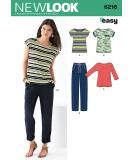 Simplicity New Look Easy Pattern 6216 Misses Knit Tops and Pants Sizes 8-10-12-14-16-18 - Buy Online on GoSupps.com