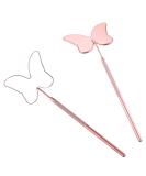 Miuffue Butterfly Lash Mirror - Stainless Steel Detachable Cute Pink Makeup Mirror for Lash Extensions - Buy Online on GoSupps.com