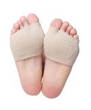 Medium Footed Upholstery Cushions for Morton's Neuroma & Metatarsalgia Relief - Anti-Slip Light Yellow Foot Cuffs (1 Pair) - Buy Online on GoSupps.com