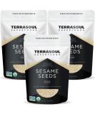 Terrasoul Superfoods Organic Hulled Sesame Seeds 6 Lbs (3 Pack) - Ideal for Tahini | Gluten-Free & Raw - Buy Online on GoSupps.com