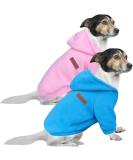 Shop Hualisiji Big Dog Hoodies - Warm Light Sweatshirts in Pink & Blue (3XL) - Soft Easy to Wear! - Buy Online on GoSupps.com