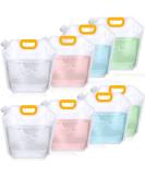 8 Pcs 1.3 Gallon Collapsible Water Storage Bags - Emergency Water Jug for Camping & Outdoor Activities - Buy Online on GoSupps.com