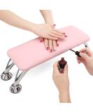 Noverlife Pink Nail Arm Rest - Professional Non-Slip Hand & Arm Cushion for Manicure - Microfiber Leather Stand for Nail Tech Use - Buy Online on GoSupps.com