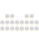 Spactz Tooth Box for Dentures - 20 Plastic Cases with Foil for High-Quality Dental Implants - Buy Online on GoSupps.com