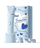 Electric Shaver for Women - Wet & Dry Body Hair Trimmer Grooming Razor for Legs & Private Area Blue - Buy Online on GoSupps.com