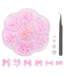 Nayyana Loop Nail Plug Stones - 3D Crystal Nail Trailer Set for DIY Nail Art & Decoration - Pink Acrylic Rhinestones - Buy Online on GoSupps.com