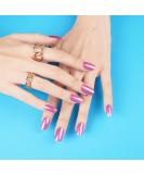 DANNI & TONI Cosmic Bloom Pink Metallic Mirror Nail Wraps - 28 Salon-Quality Gel Stickers - Buy Online on GoSupps.com