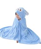 Hooded Baby Towel - Ultra Soft, Absorbent Beach/Bath Towel 70x140 cm (Blue) - Buy Online on GoSupps.com