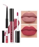 AMY'S DIARY 2pcs Red Matte Lip Liner and Lipstick Set | Waterproof 24H Liquid Lipstick and Lip Liner Kit for Long-Lasting, Matt Lips Makeup | (31) - Buy Online on GoSupps.com