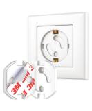 Septeteamay 30 PCs Child Protection Sockets - Safe Socket Locks with 3M Adhesive for Baby Safety - White - Buy Online on GoSupps.com