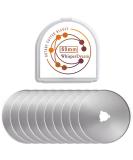 WhisperDream 60mm Rotary Cutter Blades - 10 Pack Replacement Blades for Sewing, Quilting, Fabric, and Crafts - Trefoil Hole-60mm - Buy Online on GoSupps.com