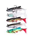 Ymdz Fishing Bait Set - Crankbait Wobbler Artificial Baits for Pike & Perch - Freshwater & Brine Rubber Fish with Trigger Hooks - Buy Online on GoSupps.com