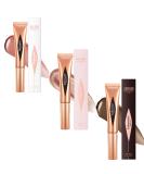 3PCS Blush Liquid Set - Cream Highlighter, Contour Stick, and Blush Wand - Waterproof and Smooth Texture - Pink Blusher and Bronzer Stick for Cheeks and Eyeshadow - Buy Online on GoSupps.com