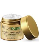 TruePure Argan Oil Hair Mask Conditioner for Dry Damaged Hair - Deep Conditioning Hydrating Hair Repair Treatment with Coconut  Caffeine  Jojoba - Stronger  Thicker & Fuller Hair Growth - 8oz - Buy Online on GoSupps.com