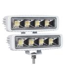 EXZEIT Waterproof LED Boat Lights 72W 2pc Marine Deck/Dock Lights 4000LMS 120Flood 6.3 Bar White Light | 12/24V - Buy Online on GoSupps.com