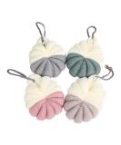 FOMIYES 4pcs Bath Ball Shower Scrubber Sponges | Premium Body Wash Loofah & Bubble Maker | Ideal for Relaxing Bathing Experience - Buy Online on GoSupps.com
