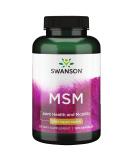 Swanson MSM 1000mg 120 Capsules - Pure and Potent Formula - Buy Online on GoSupps.com