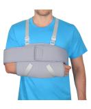 Supegear Adjustable Arm Loop Shoulder Brace - Comfortable Support for Rotator Cuff Broken Wrist & Elbow - Unisex Gray - Buy Online on GoSupps.com