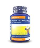 Vitamin D 4000iu 360 Micro Tablets. Vegetarian Society Approved. 12 Months Supply. Vitamin D3 Supports Bone Health and Your Immune System Jar of 4000iu 360 Tablets - Buy Online on GoSupps.com
