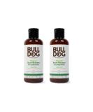Bulldog Men's Original Beard Shampoo & Conditioner 6.7oz (Pack of 2) - Skincare & Grooming for Men - Buy Online on GoSupps.com