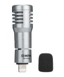 BOYA BY-P4D iPhone Microphone - Plug & Play Mini Mic for iPhone 14/13 Pro & iPad, External Mic with Wind Foam for YouTube Vlogging - Buy Online on GoSupps.com