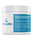 10% Glycolic/Salicylic Acid Acne Control Pads with Allantoin, Vitamins B5, C & E - Clear Skin Treatment - Buy Online on GoSupps.com