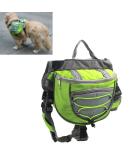XIAOYU Dog Backpack | Adjustable Saddle Bag Harness Carrier for Travel Hiking & Camping - Green MM Green - Buy Online on GoSupps.com