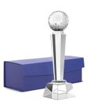 Juvale Crystal Glass Golf Trophy - 9 inch Paperweight for Desktop - Elegant Gift Box Included - Buy Online on GoSupps.com