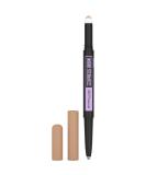 Maybelline New York Express Brow Satin Duo - Eyebrow Pencil & Powder No. 00 Light Blonde 1 Pack - Perfect for Precise & Natural Brows - Buy Online on GoSupps.com