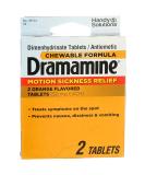 Dramamine 2ct Tablets - Relieve Motion Sickness | Navajo Manufacturing | International Shipping Available - Buy Online on GoSupps.com