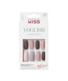 Kiss Voguish Fantasy Collection: Long Gel-Nagel Set with 24 Adhesive Strips Gel Nail Adhesive Manicure Stick & 28 Artificial Nails - International Shipping Available - Buy Online on GoSupps.com