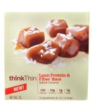 Think Products thinkThin Lean Protein & Fiber Bars Salted Caramel -- 40g 10 Bars - Buy Online on GoSupps.com