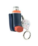 Beautyflier Asthma Inhaler Holder Keychain - Retractable PU Leather Clip for Kids & Adults | Travel Essential in Blue - Buy Online on GoSupps.com