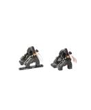Juin Tech F1 Cable Actuated Hydraulic Disc Brake Caliper Set - Lightweight Hybrid Brake for Road/Cyclocross/Gravel/E-Bike/Folding Bike - 160mm Rotors - Black - Buy Online on GoSupps.com