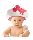 FUNUPUP Baby Shower Cap - Adjustable Hair Washing Shield for Kids - Red Pink Dinosaur Design - Buy Online on GoSupps.com