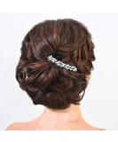 Jeairts Crystal Bride Wedding Hair Comb - Silver Rhinestone Bridal Hair Piece for Women and Girls - Buy Online on GoSupps.com