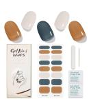 JMEOWIO Nail Foil - Beige Blue Brown Self-Adhesive Nail Stickers for UV Nail Art | Gel Nail Design Accessories - Buy Online on GoSupps.com