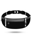 Ronoza Passel Waterproof Sports Belly Pocket for Cell Phones Adjustable with Headphone Connection Night Reflex Band Ideal for Jogging Fitness Hiking & Cycling (Black) - Buy Online on GoSupps.com