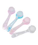 Healifty 4 Pcs Facial Cleansing Brush Set - Soft Hair Manual Horn Brush with Long Handle for Gentle Massage (Random Color) - Perfect for All Skin Types - Buy Online on GoSupps.com