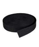 DTXUP Black Polypropylene 1 Inch Webbing Strap - Lawn Chair Replacement, Climbing Straps, DIY Crafting - 10 Yards - Buy Online on GoSupps.com