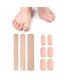 3-Piece Soft Gel Toe Cushions - Relief for Bubbles Calluses & Toes | Breathable Toe Caps Included - Buy Online on GoSupps.com