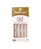GoldFinger Full Cover Long Length Press On False Nails - 24 Nail Set - Buy Online on GoSupps.com