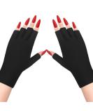 Buy UV Gloves for Gel Nail Lamp - Professional Black UV Protection for Perfect Manicures - Buy Online on GoSupps.com